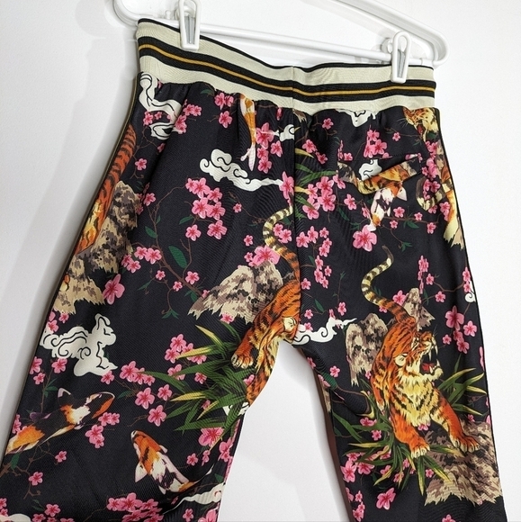 NWT Reason Dream Jogger tiger & koi black pink orange jogger pant S - Picture 10 of 15